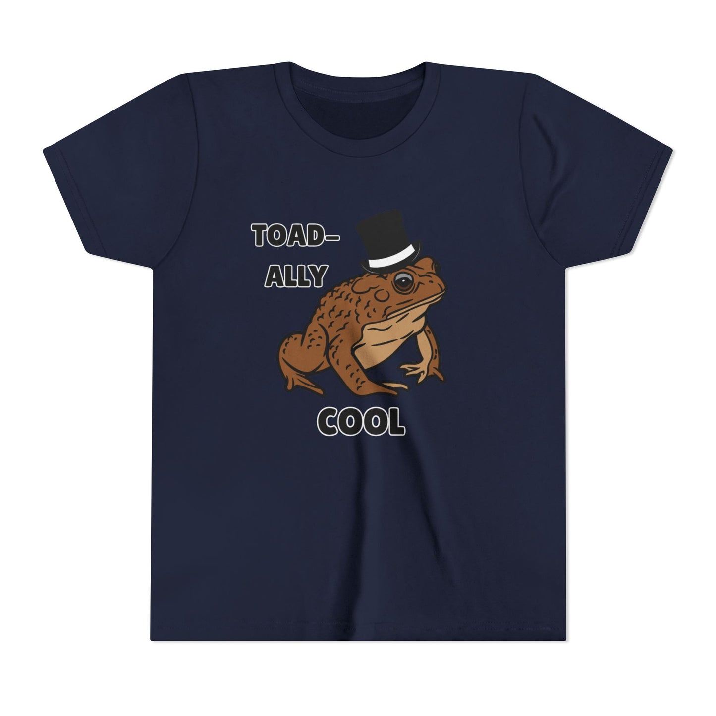 Toad-ally Cool Toad Youth Tee - Fun Frog Design Shirt for Kids, Funny Toad T-Shirt