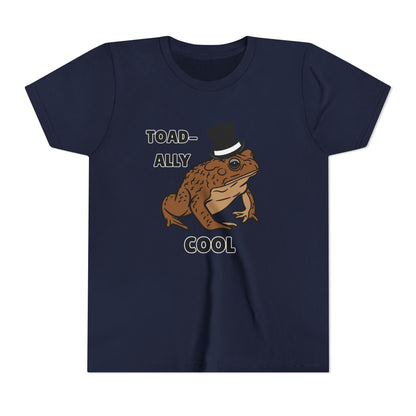 Toad-ally Cool Toad Youth Tee - Fun Frog Design Shirt for Kids, Funny Toad T-Shirt