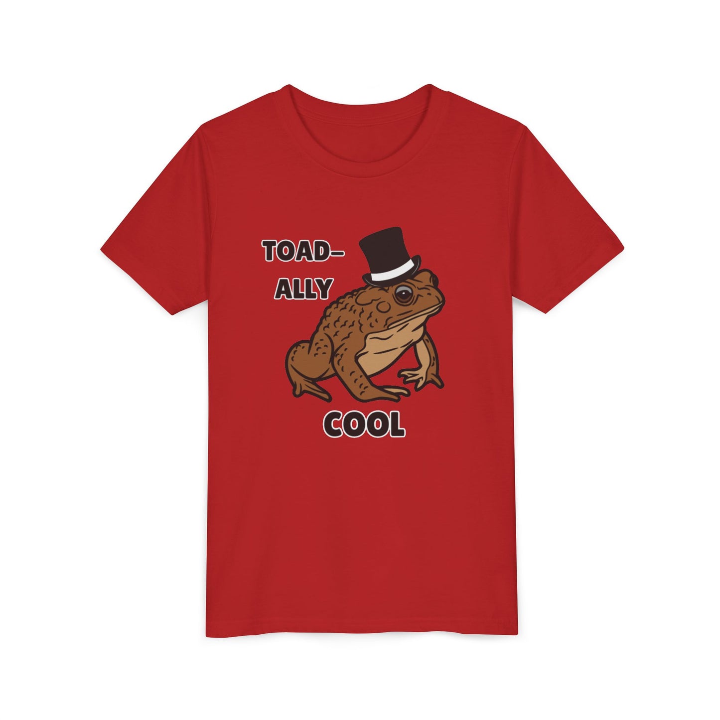 Toad-ally Cool Toad Youth Tee - Fun Frog Design Shirt for Kids, Funny Toad T-Shirt