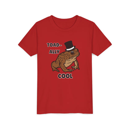 Toad-ally Cool Toad Youth Tee - Fun Frog Design Shirt for Kids, Funny Toad T-Shirt