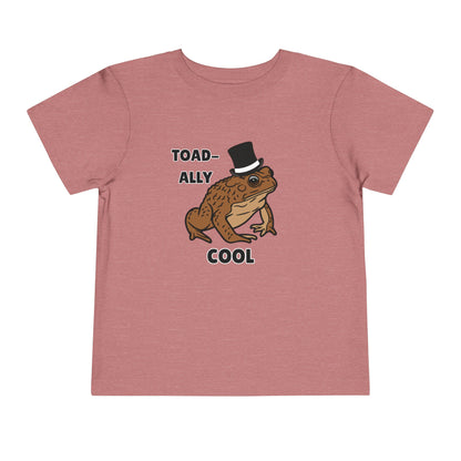 Toddler Sizes: Toad-ally Cool Toad Toddler Tee, Cute Kids Apparel, Fun T-Shirt for Birthdays, Gifts for Animal Lovers, Playful Summer Clothing