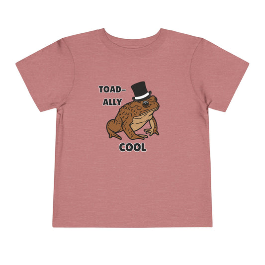 Toddler Sizes: Toad-ally Cool Toad Toddler Tee, Cute Kids Apparel, Fun T-Shirt for Birthdays, Gifts for Animal Lovers, Playful Summer Clothing