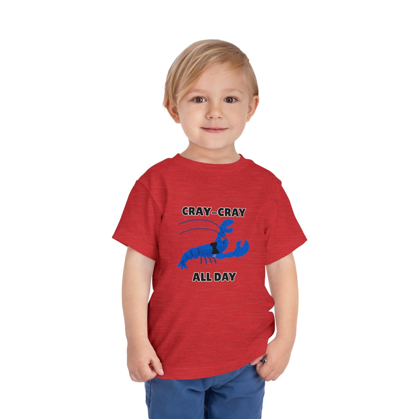 Toddler Sizes: Cray Cray All Day Crayfish Mini Lobster T-Shirt, Cray Cray All Day Tee, Blue Crayfish, Cute Kids Shirt, Funny Summer Shirt, Nautical Ocean Party Outfit, Gift for Little Ones