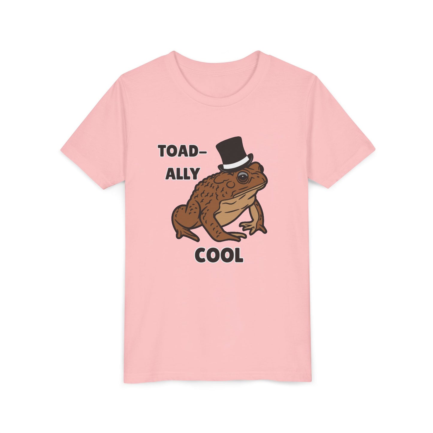 Toad-ally Cool Toad Youth Tee - Fun Frog Design Shirt for Kids, Funny Toad T-Shirt
