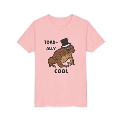 Toad-ally Cool Toad Youth Tee - Fun Frog Design Shirt for Kids, Funny Toad T-Shirt