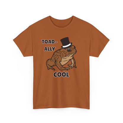 Adult Sizes: Toadally Cool Toad and Frog Tee, Unisex Cotton Shirt, Funny Frog Clothing, Gift for Nature Lovers, Casual Wear for Any Occasion