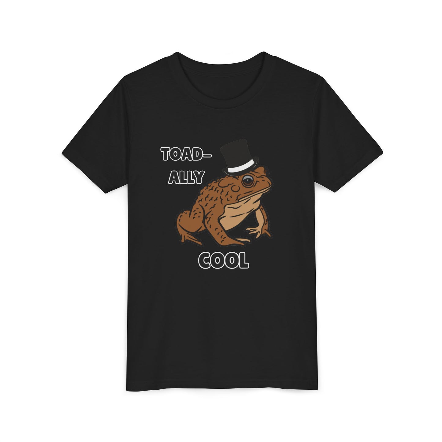 Toad-ally Cool Toad Youth Tee - Fun Frog Design Shirt for Kids, Funny Toad T-Shirt