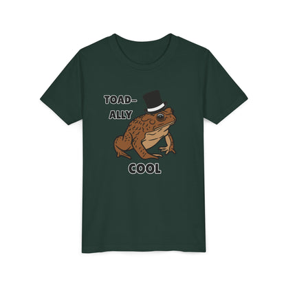 Toad-ally Cool Toad Youth Tee - Fun Frog Design Shirt for Kids, Funny Toad T-Shirt