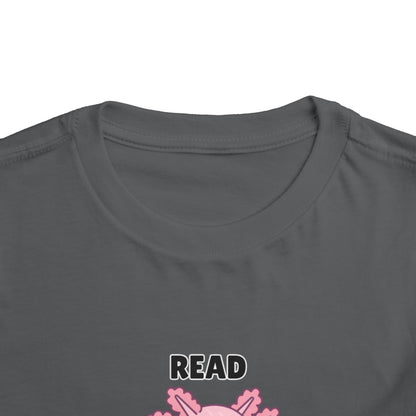 Toddler Sizes: Read Alotl Axolotl Cute Toddler Tee - "Read Alotl" Design, Kids' Short Sleeve T-Shirt, Gift for Book Lovers, Fun Reading Apparel, Toddler Gift Idea