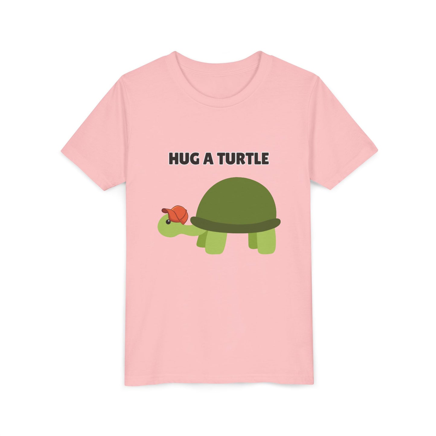 Hug a Turtle Youth Tee - Fun Nature Shirt, Children's Gift, Green Turtle Art, Ocean Conservation, Cute Animal Shirt