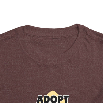 Toddler Sizes: Adopt Don't Shop Toddler Tee, Animal Rescue, Cute Animal Lover Shirt, Kids Apparel, Pet Adoption Awareness, Gift for Animal Lovers