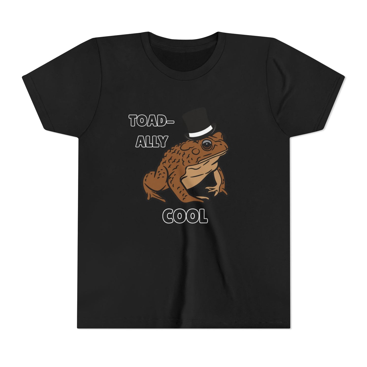 Toad-ally Cool Toad Youth Tee - Fun Frog Design Shirt for Kids, Funny Toad T-Shirt