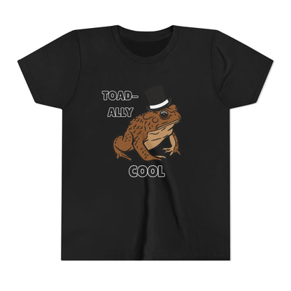 Toad-ally Cool Toad Youth Tee - Fun Frog Design Shirt for Kids, Funny Toad T-Shirt