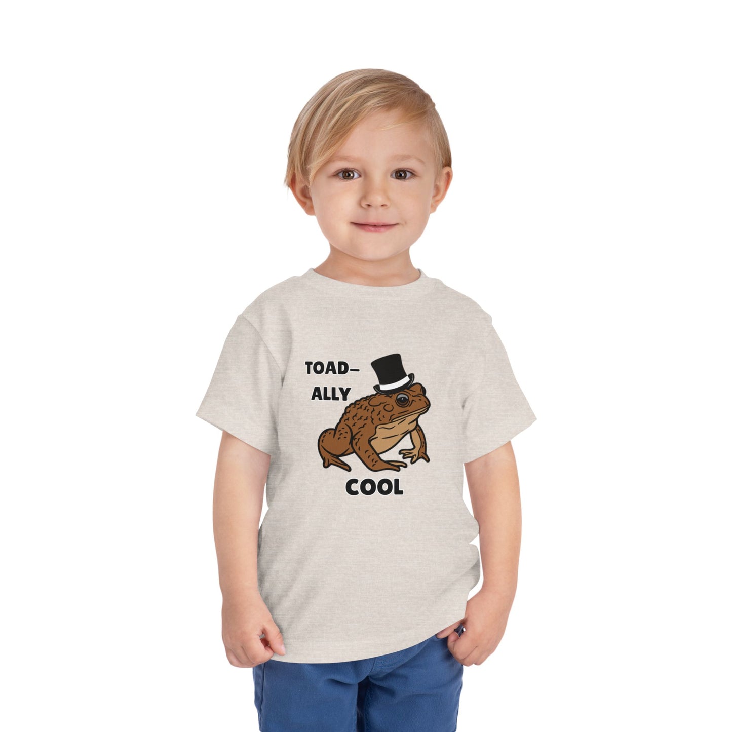 Toddler Sizes: Toad-ally Cool Toad Toddler Tee, Cute Kids Apparel, Fun T-Shirt for Birthdays, Gifts for Animal Lovers, Playful Summer Clothing