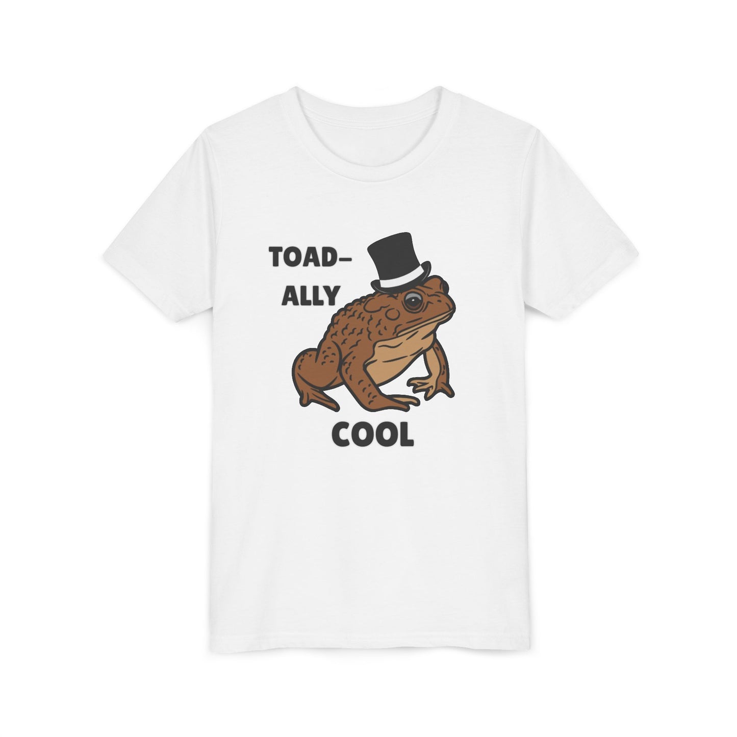 Toad-ally Cool Toad Youth Tee - Fun Frog Design Shirt for Kids, Funny Toad T-Shirt