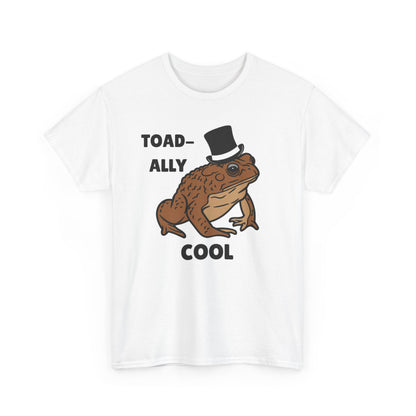 Adult Sizes: Toadally Cool Toad and Frog Tee, Unisex Cotton Shirt, Funny Frog Clothing, Gift for Nature Lovers, Casual Wear for Any Occasion