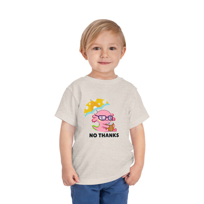 Toddler Sizes: Axolotl "No Thanks" Umbrella T-Shirt, Playful Toddler Tee - 'No Thanks' | Cute Kids Shirt, Funny Toddler Gift, Summer T-Shirt, Casual Wear, Kid's Clothing
