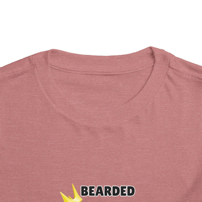 Toddler Sizes: Bearded & Brilliant Bearded Dragon Crown Toddler Tee - Fun Kids Reptile T-Shirt, Playdate Outfit, Unique Toddler Fashion, Cute Child's Clothing
