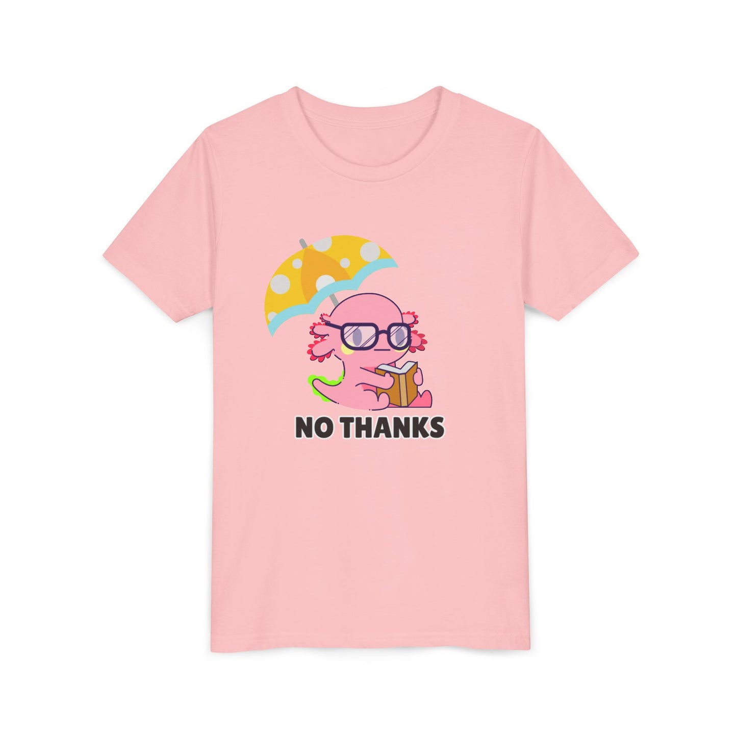 Axolotl "No Thanks" Umbrella Youth Short Sleeve Tee