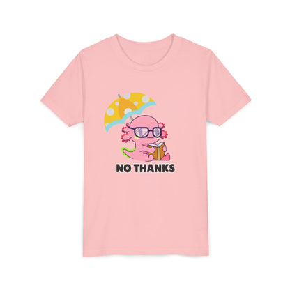 Axolotl "No Thanks" Umbrella Youth Short Sleeve Tee