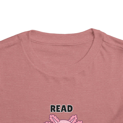 Toddler Sizes: Read Alotl Axolotl Cute Toddler Tee - "Read Alotl" Design, Kids' Short Sleeve T-Shirt, Gift for Book Lovers, Fun Reading Apparel, Toddler Gift Idea