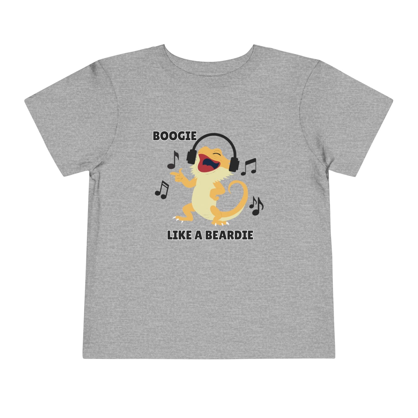 Toddler Sizes: Boogie like a Beardie Bearded Dragon Music Tee - Boogie Like A Beardie, Fun Kids T-Shirt, Playful Party Wear, Gift for Little Ones, Cute Summer Outfit