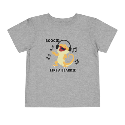 Toddler Sizes: Boogie like a Beardie Bearded Dragon Music Tee - Boogie Like A Beardie, Fun Kids T-Shirt, Playful Party Wear, Gift for Little Ones, Cute Summer Outfit