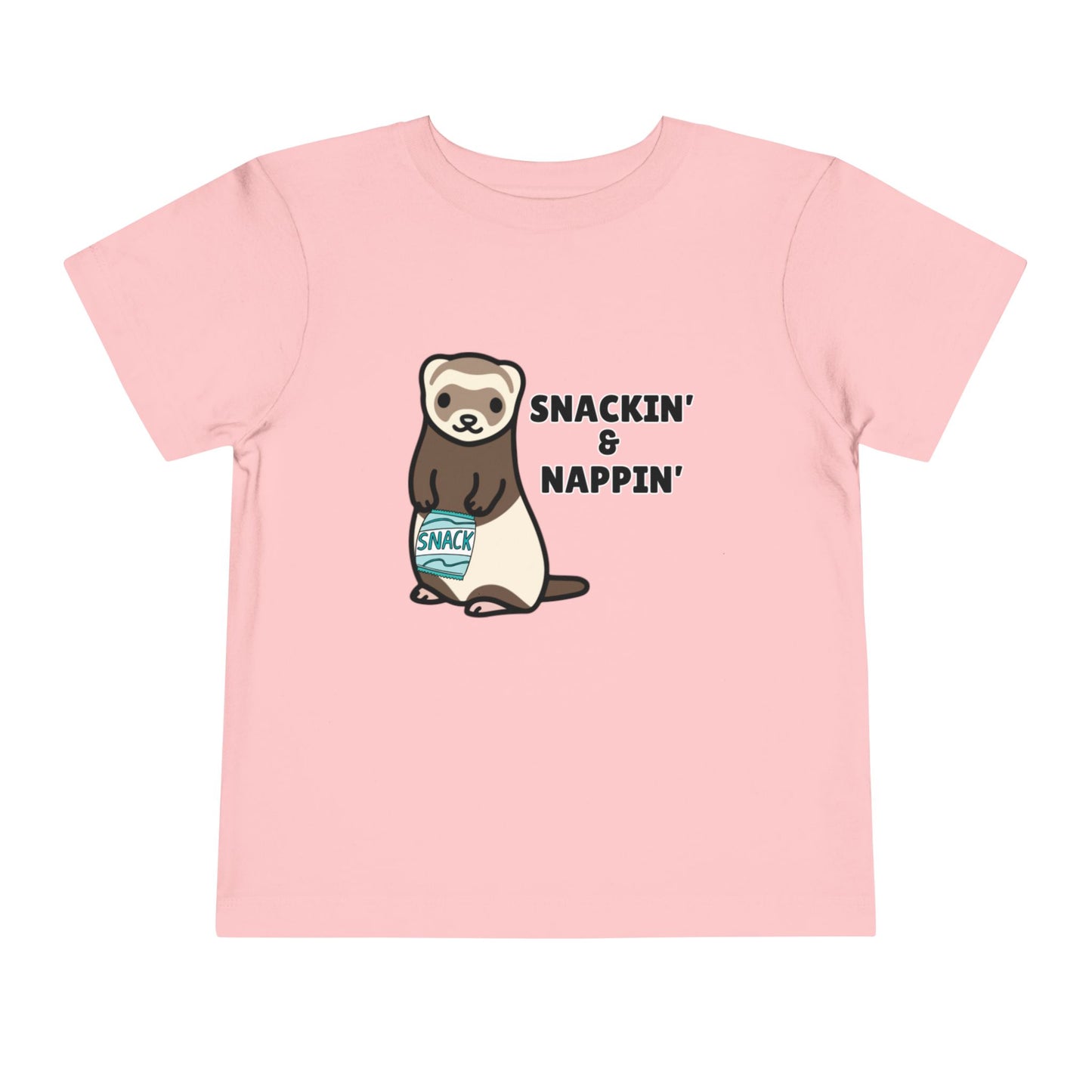 Toddler Sizes: Snackin' and Nappin' Ferret T-Shirt, Adorable Toddler Tee - Snackin' & Nappin', Ferrets, Snacks, Cute Kids Shirt, Birthday Gift, Nursery Wear, Fun Toddler Apparel