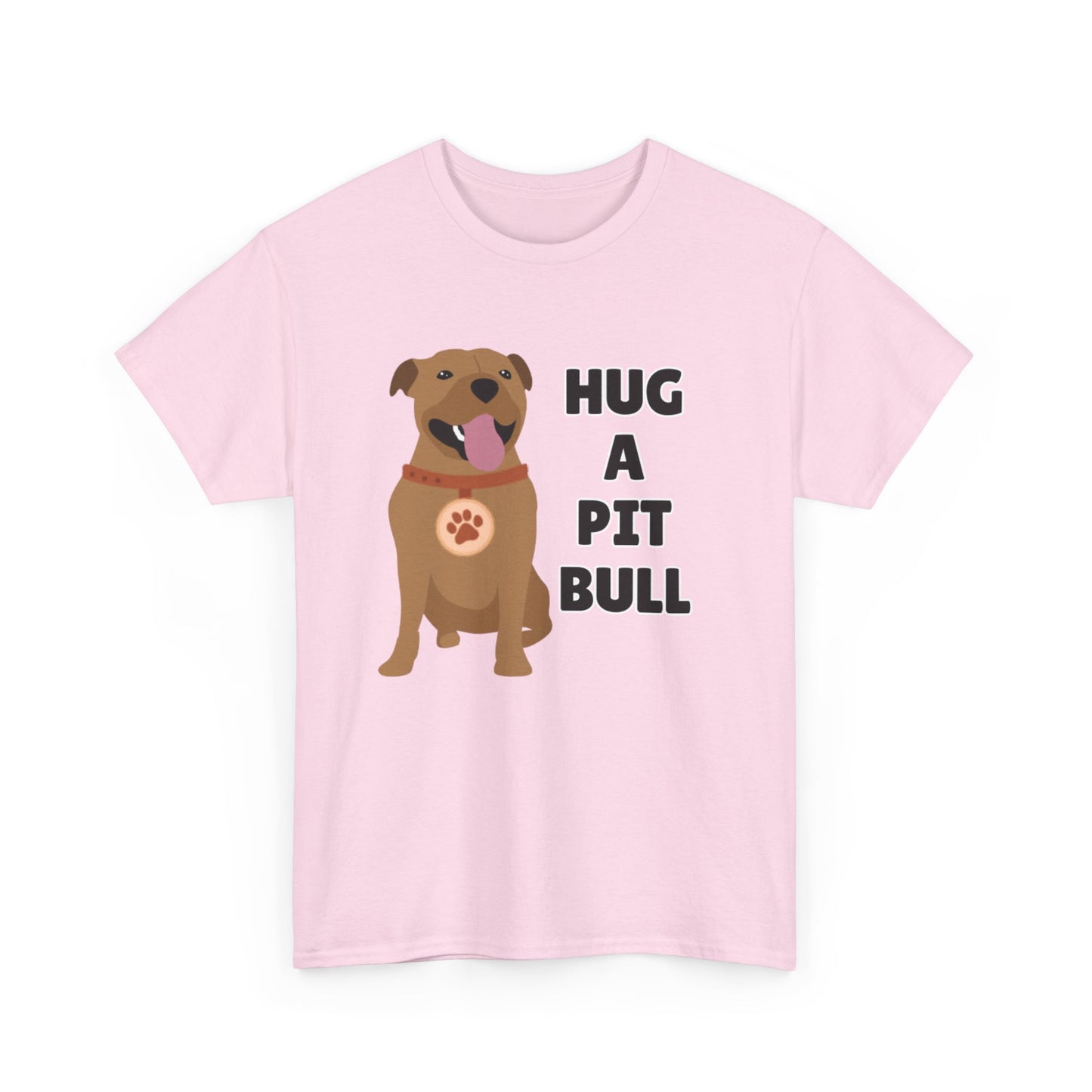 Adult Sizes: Hug a Pit Bull Tee, Animal Rescue T-Shirt, Pit Bull Adoption, Unisex Dog Lover Shirt, Funny Pet Owner Gift, Cute Animal Apparel, Adoption Awareness T-Shirt