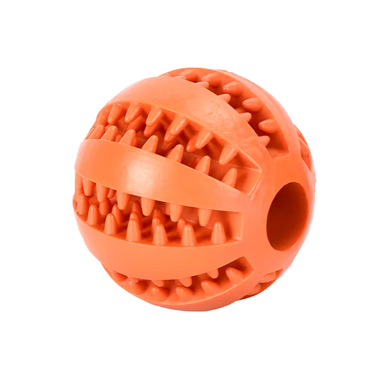 Pet Dog Toys Natural Rubber Food Ball Toy Soft Tooth Clean Treat Ball for Small Dog Cat Interactive Elasticity Puppy Chew Toy