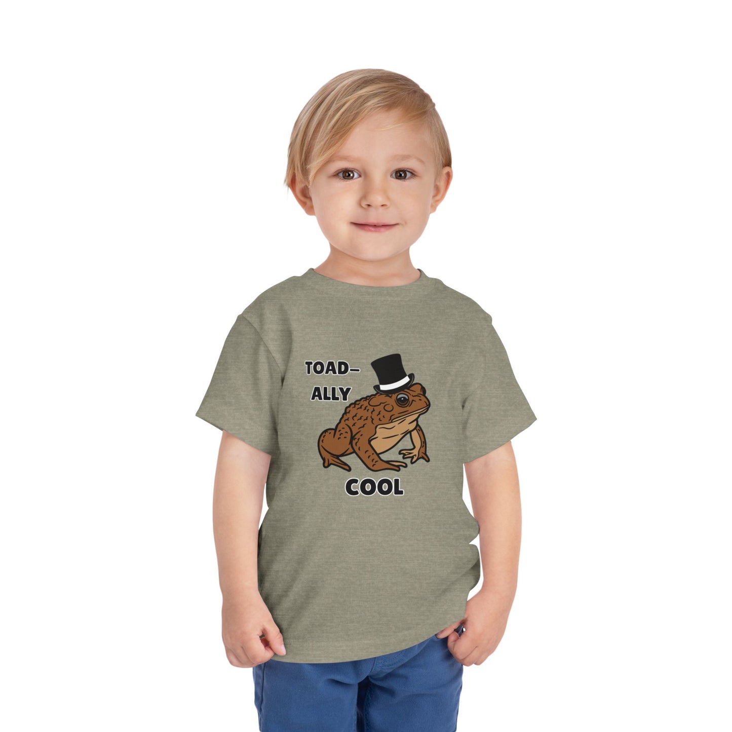 Toddler Sizes: Toad-ally Cool Toad Toddler Tee, Cute Kids Apparel, Fun T-Shirt for Birthdays, Gifts for Animal Lovers, Playful Summer Clothing