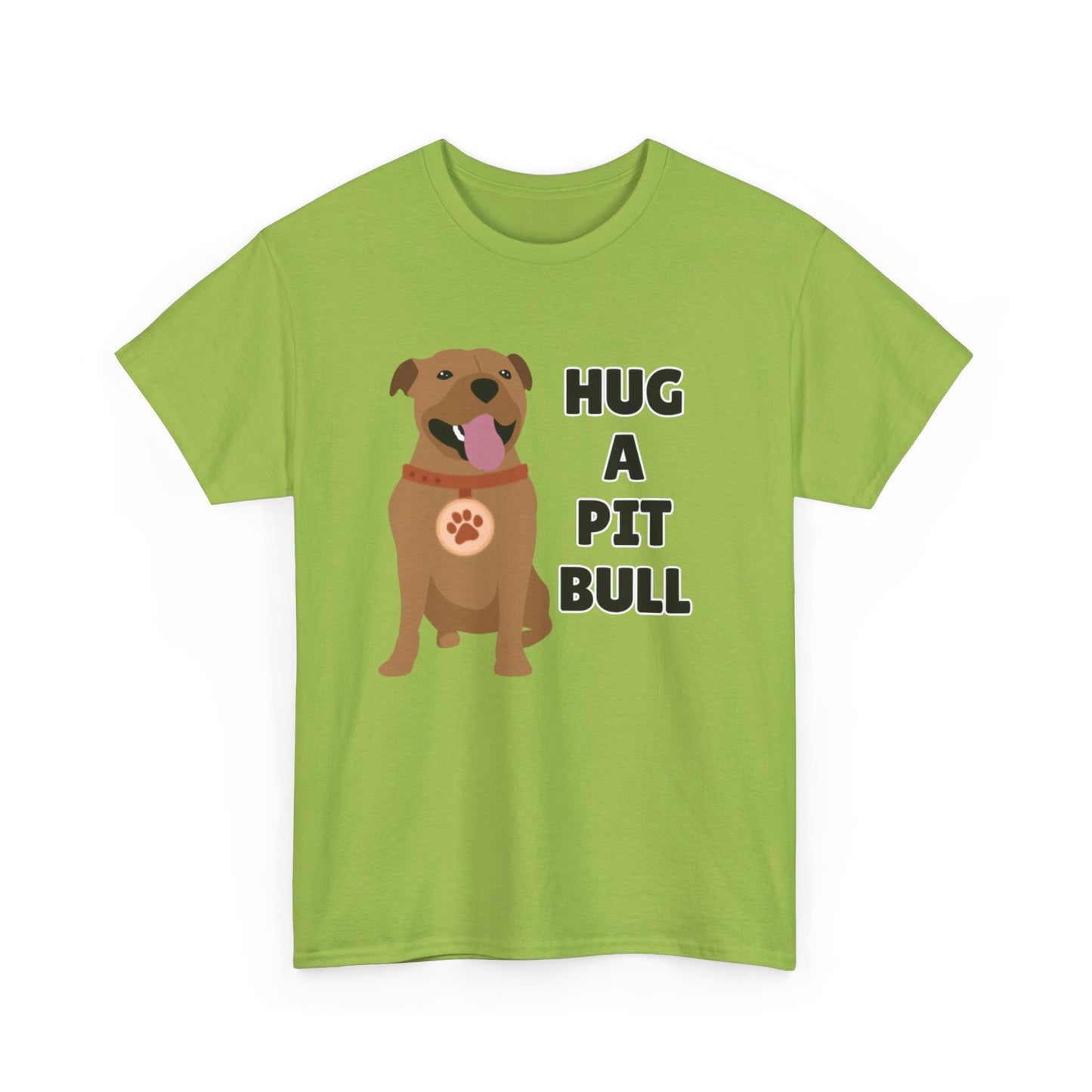 Adult Sizes: Hug a Pit Bull Tee, Animal Rescue T-Shirt, Pit Bull Adoption, Unisex Dog Lover Shirt, Funny Pet Owner Gift, Cute Animal Apparel, Adoption Awareness T-Shirt
