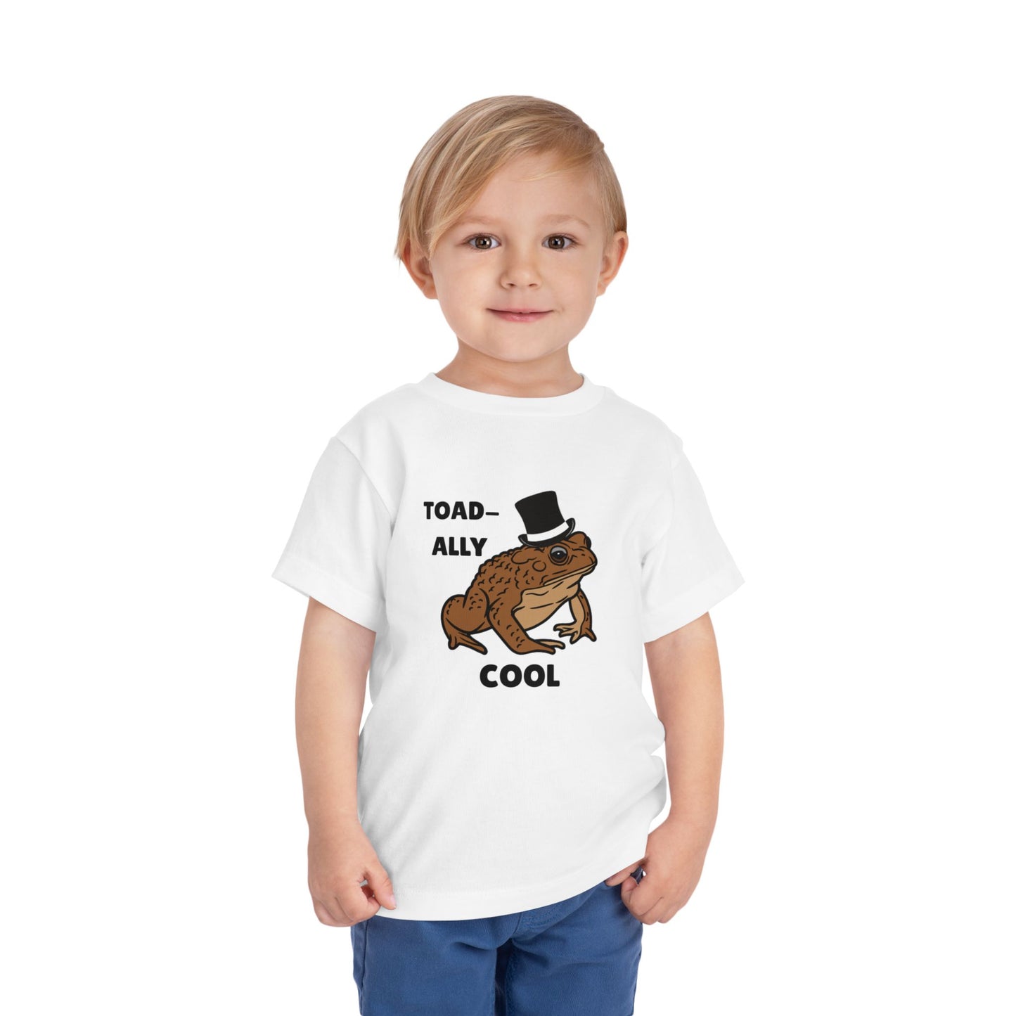 Toddler Sizes: Toad-ally Cool Toad Toddler Tee, Cute Kids Apparel, Fun T-Shirt for Birthdays, Gifts for Animal Lovers, Playful Summer Clothing