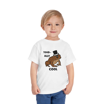 Toddler Sizes: Toad-ally Cool Toad Toddler Tee, Cute Kids Apparel, Fun T-Shirt for Birthdays, Gifts for Animal Lovers, Playful Summer Clothing