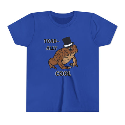 Toad-ally Cool Toad Youth Tee - Fun Frog Design Shirt for Kids, Funny Toad T-Shirt