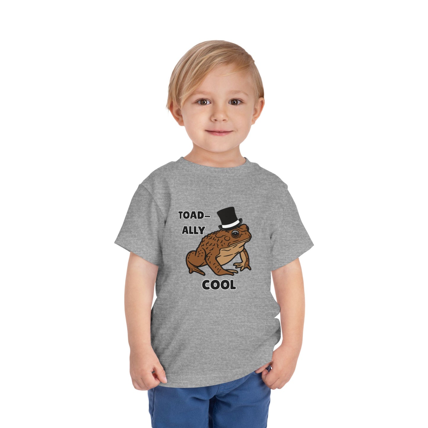 Toddler Sizes: Toad-ally Cool Toad Toddler Tee, Cute Kids Apparel, Fun T-Shirt for Birthdays, Gifts for Animal Lovers, Playful Summer Clothing