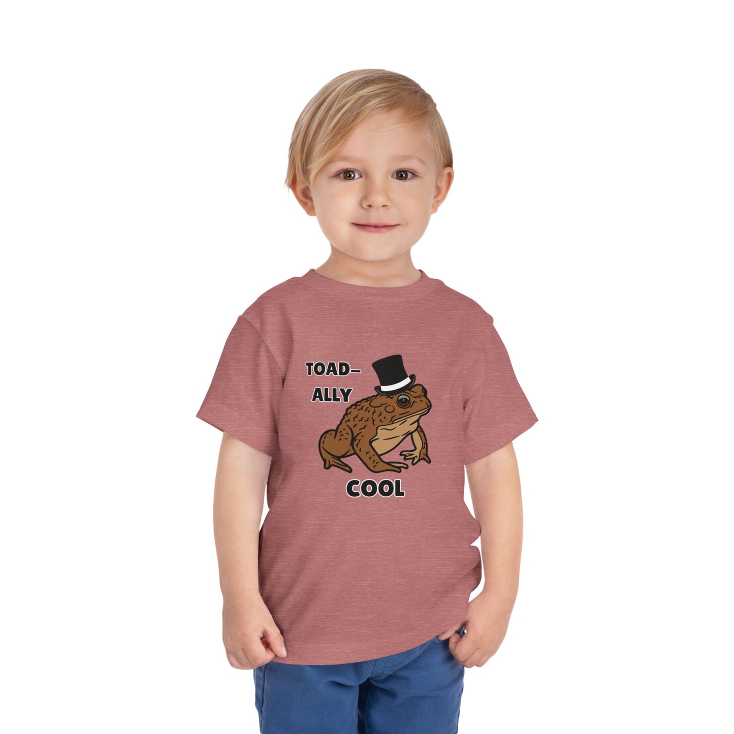 Toddler Sizes: Toad-ally Cool Toad Toddler Tee, Cute Kids Apparel, Fun T-Shirt for Birthdays, Gifts for Animal Lovers, Playful Summer Clothing