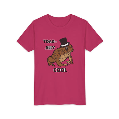 Toad-ally Cool Toad Youth Tee - Fun Frog Design Shirt for Kids, Funny Toad T-Shirt