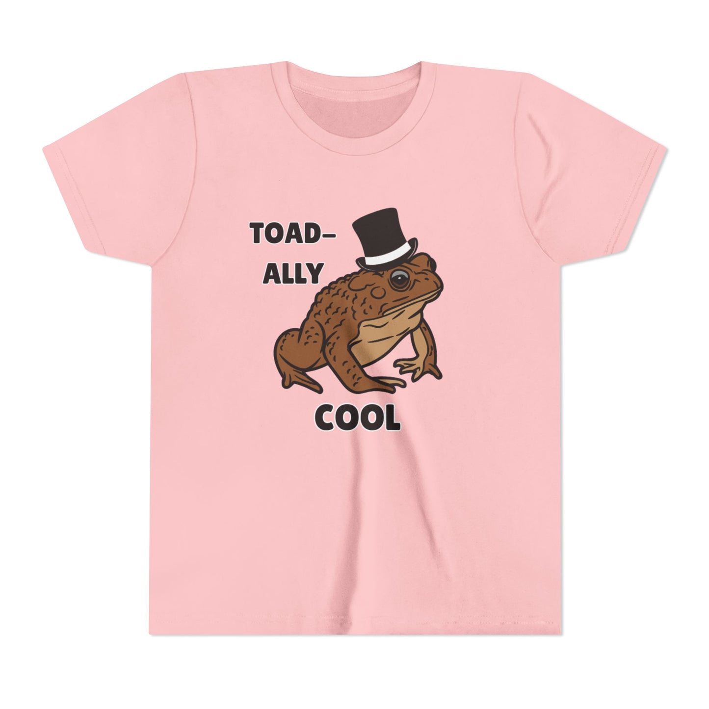Toad-ally Cool Toad Youth Tee - Fun Frog Design Shirt for Kids, Funny Toad T-Shirt