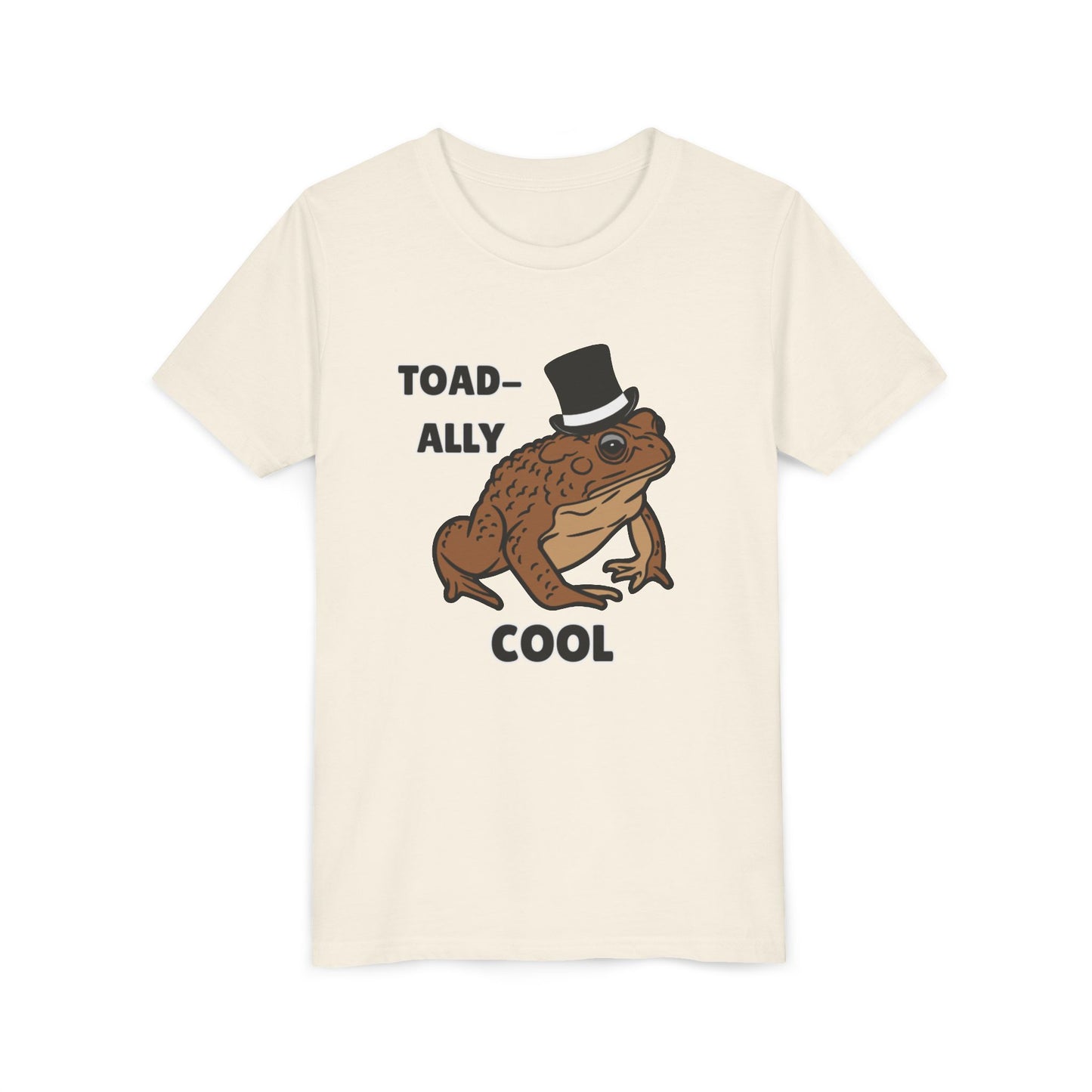 Toad-ally Cool Toad Youth Tee - Fun Frog Design Shirt for Kids, Funny Toad T-Shirt