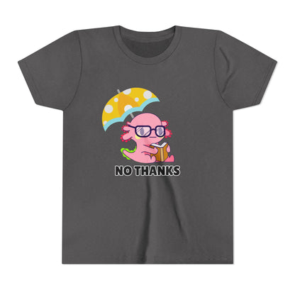 Axolotl "No Thanks" Umbrella Youth Short Sleeve Tee