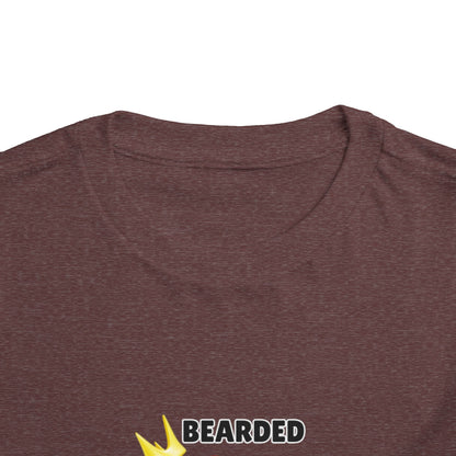 Toddler Sizes: Bearded & Brilliant Bearded Dragon Crown Toddler Tee - Fun Kids Reptile T-Shirt, Playdate Outfit, Unique Toddler Fashion, Cute Child's Clothing