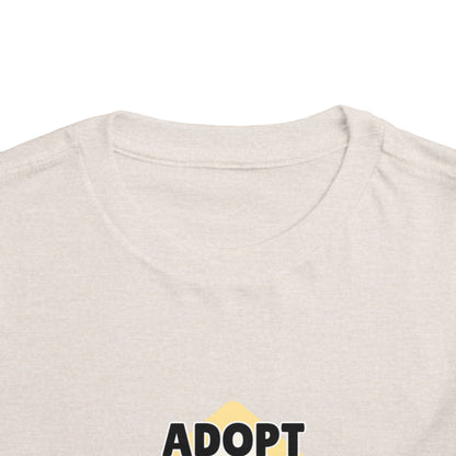 Toddler Sizes: Adopt Don't Shop Toddler Tee, Animal Rescue, Cute Animal Lover Shirt, Kids Apparel, Pet Adoption Awareness, Gift for Animal Lovers