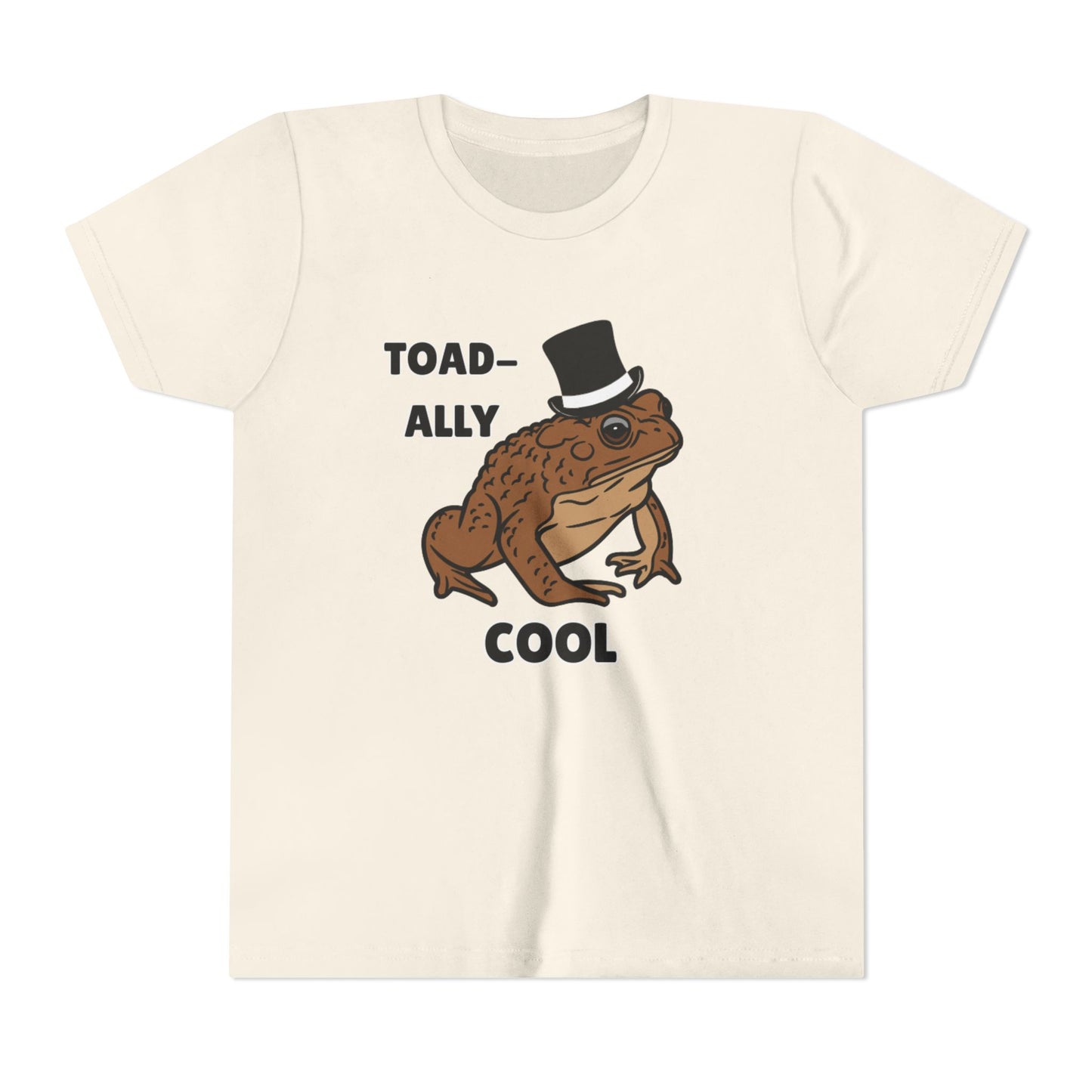 Toad-ally Cool Toad Youth Tee - Fun Frog Design Shirt for Kids, Funny Toad T-Shirt