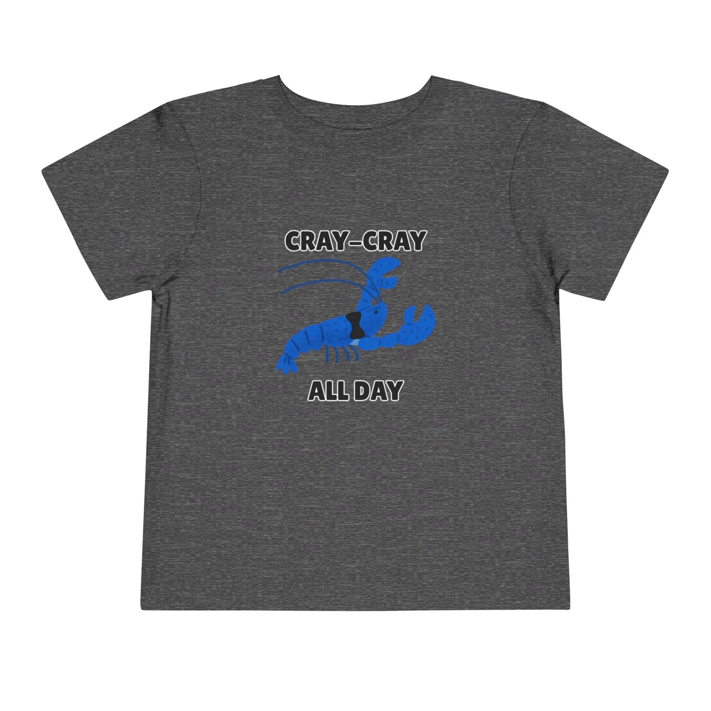Toddler Sizes: Cray Cray All Day Crayfish Mini Lobster T-Shirt, Cray Cray All Day Tee, Blue Crayfish, Cute Kids Shirt, Funny Summer Shirt, Nautical Ocean Party Outfit, Gift for Little Ones