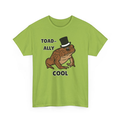Adult Sizes: Toadally Cool Toad and Frog Tee, Unisex Cotton Shirt, Funny Frog Clothing, Gift for Nature Lovers, Casual Wear for Any Occasion