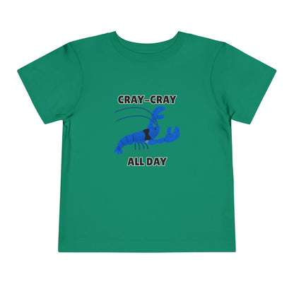 Toddler Sizes: Cray Cray All Day Crayfish Mini Lobster T-Shirt, Cray Cray All Day Tee, Blue Crayfish, Cute Kids Shirt, Funny Summer Shirt, Nautical Ocean Party Outfit, Gift for Little Ones