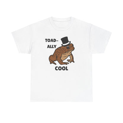 Adult Sizes: Toadally Cool Toad and Frog Tee, Unisex Cotton Shirt, Funny Frog Clothing, Gift for Nature Lovers, Casual Wear for Any Occasion