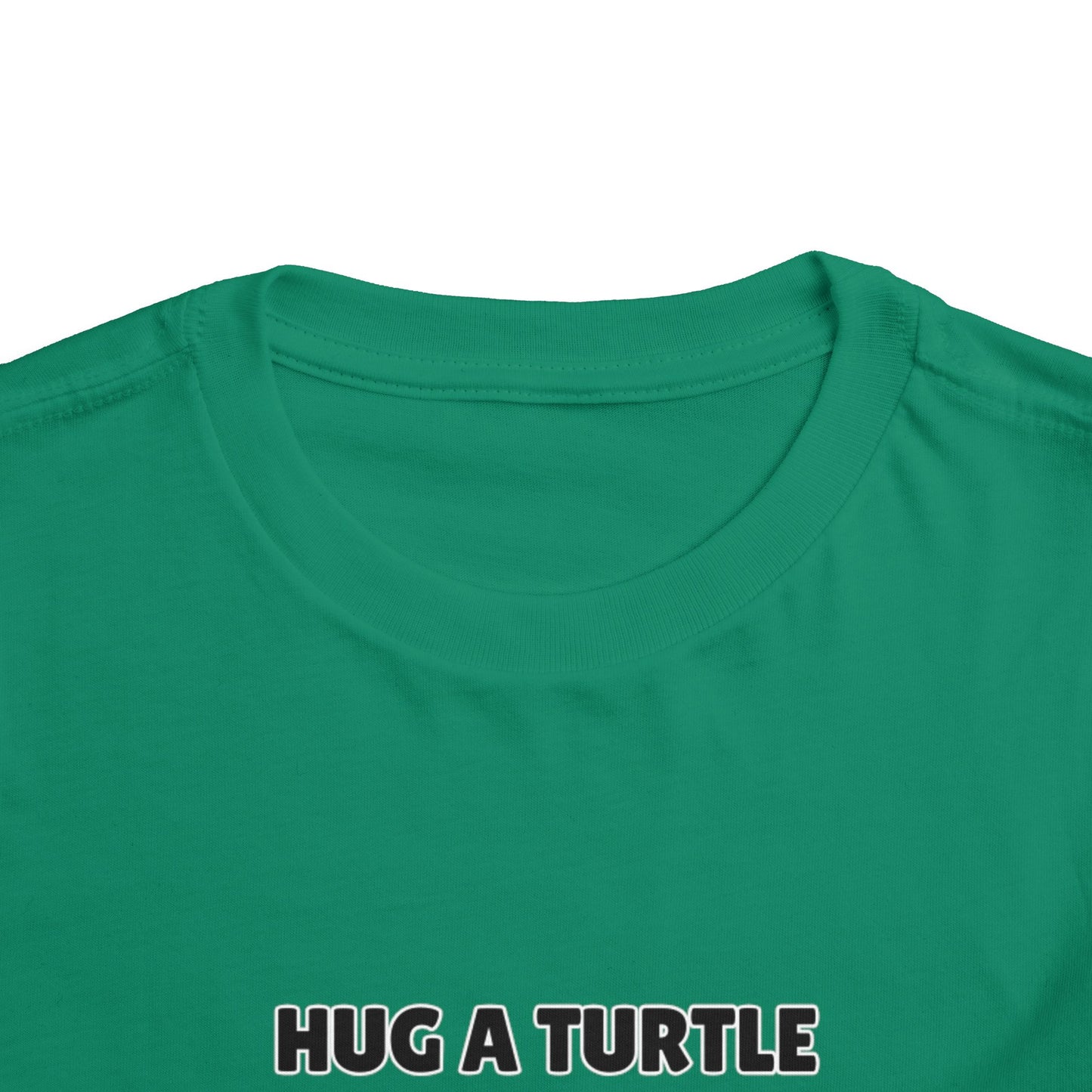 Toddler Sizes: Hug a Turtle Short Sleeve Tee - Hug a Turtle, Cute Kids Shirt, Funny Animal Tee, Eco-Friendly Gift, Summer Outfit