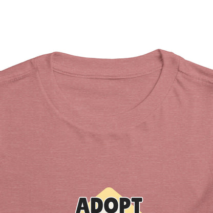Toddler Sizes: Adopt Don't Shop Toddler Tee, Animal Rescue, Cute Animal Lover Shirt, Kids Apparel, Pet Adoption Awareness, Gift for Animal Lovers